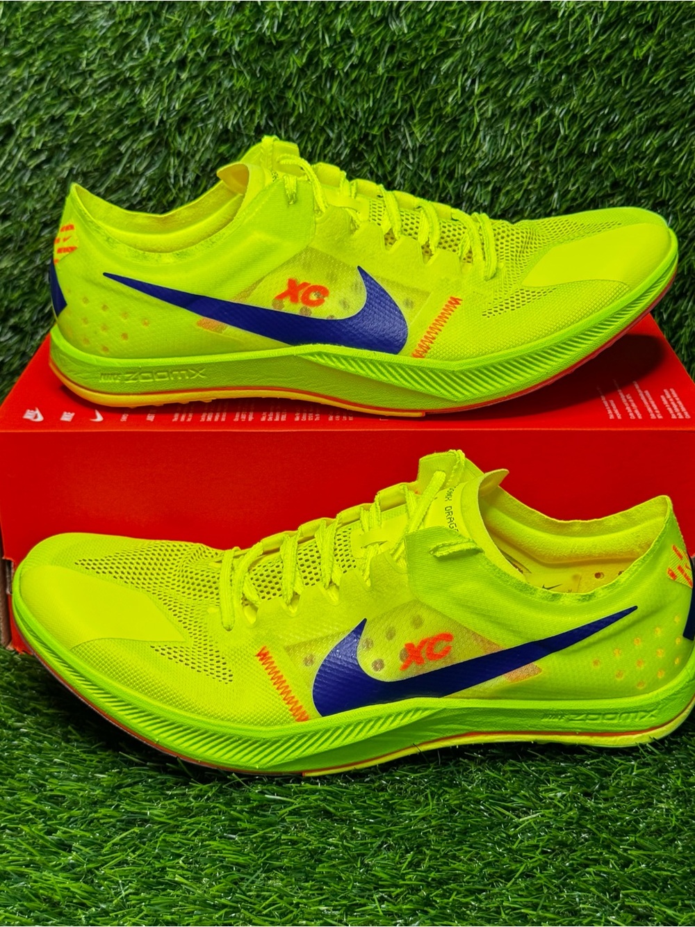 Size 13 - Mens Nike ZoomX Dragonfly XC Volt Cross Country Spikes - DX7992-701